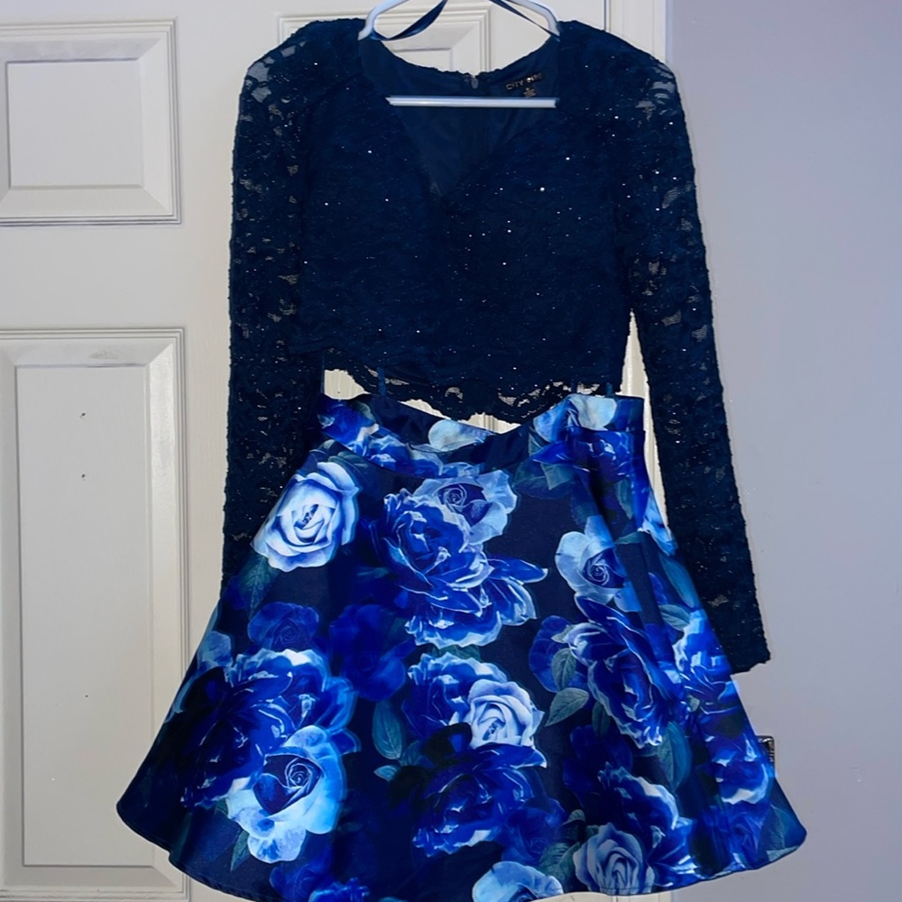 2 piece homecoming dress